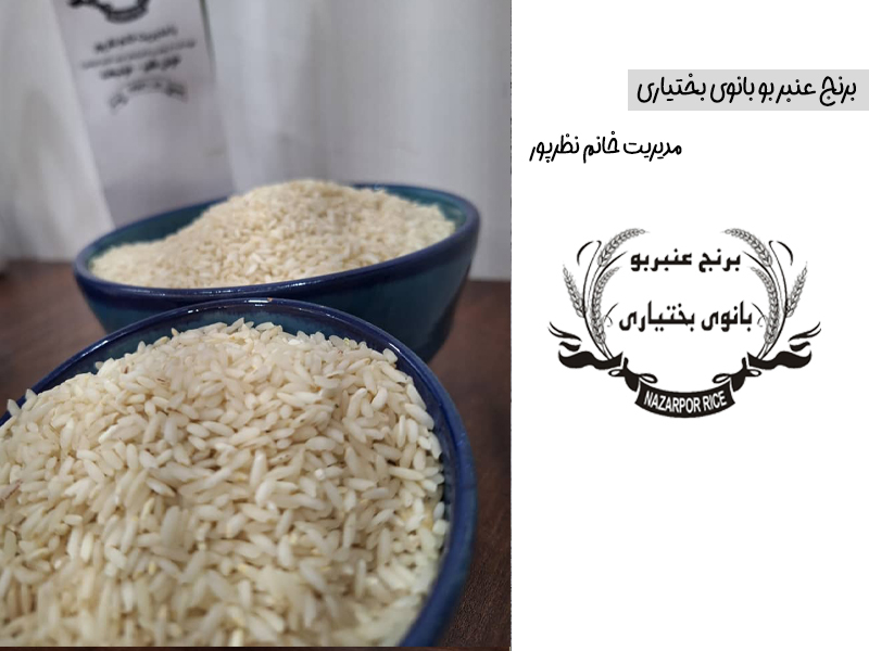 برنج عنبر بو بانوی بختیاری