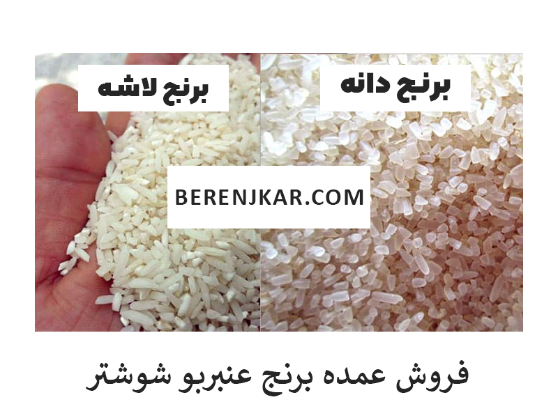 فروش عمده برنج دانه و برنج لاشه